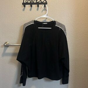 Black and silver sweater